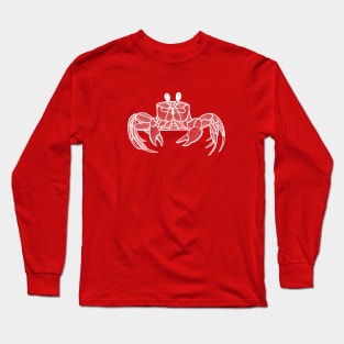 Ghost Crab - crab lovers hand drawn design Long Sleeve T-Shirt